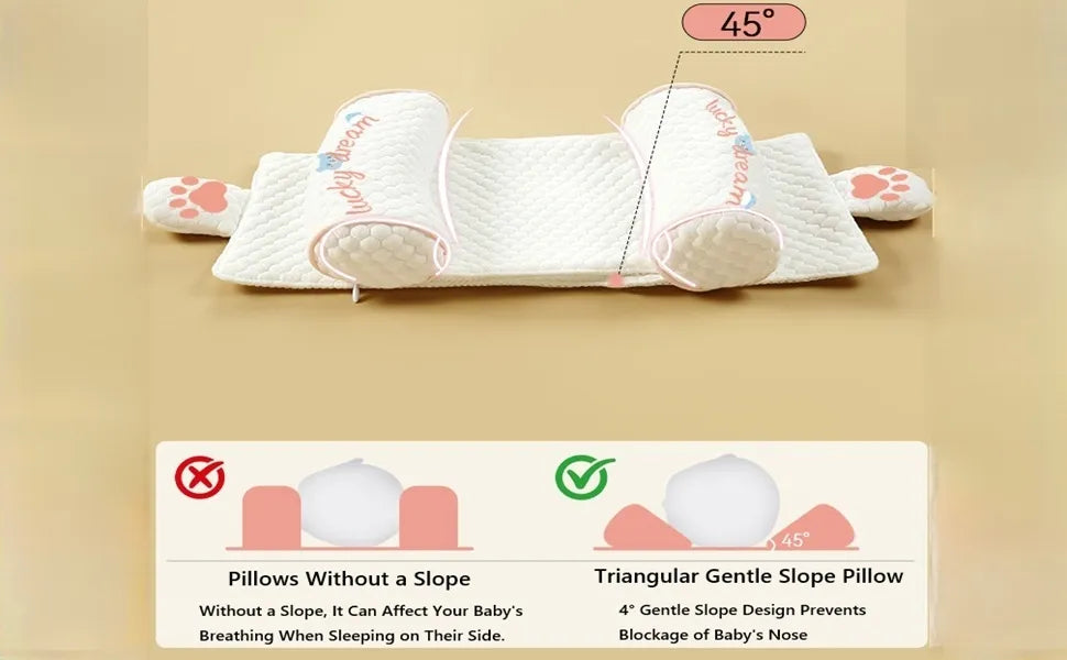 Adjustable Baby Head Shaping Pillow - Organic Cotton