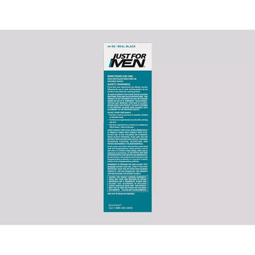 Just For Men Brush-In Color Gel for Mustache & Beard, Real Black M-55 / 0.5 Oz