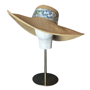 GG Blooms Blue Perfect Straw Sun Hat