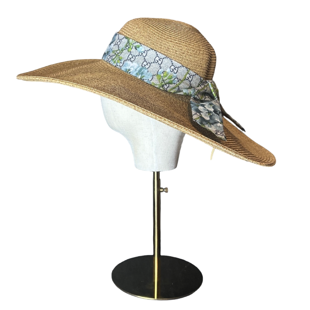 GG Blooms Blue Perfect Straw Sun Hat
