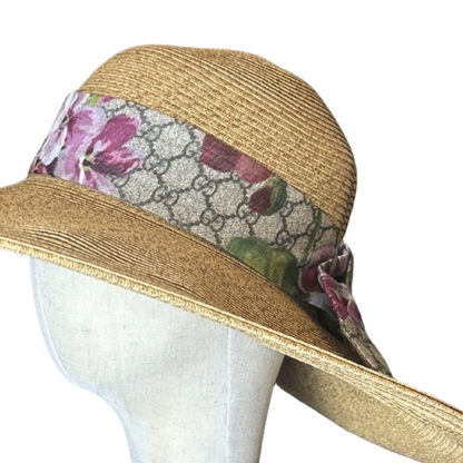 GG Blooms Pink Perfect Straw Sun Hat