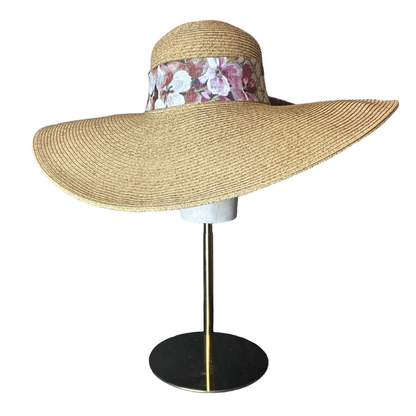 GG Blooms Pink Perfect Straw Sun Hat