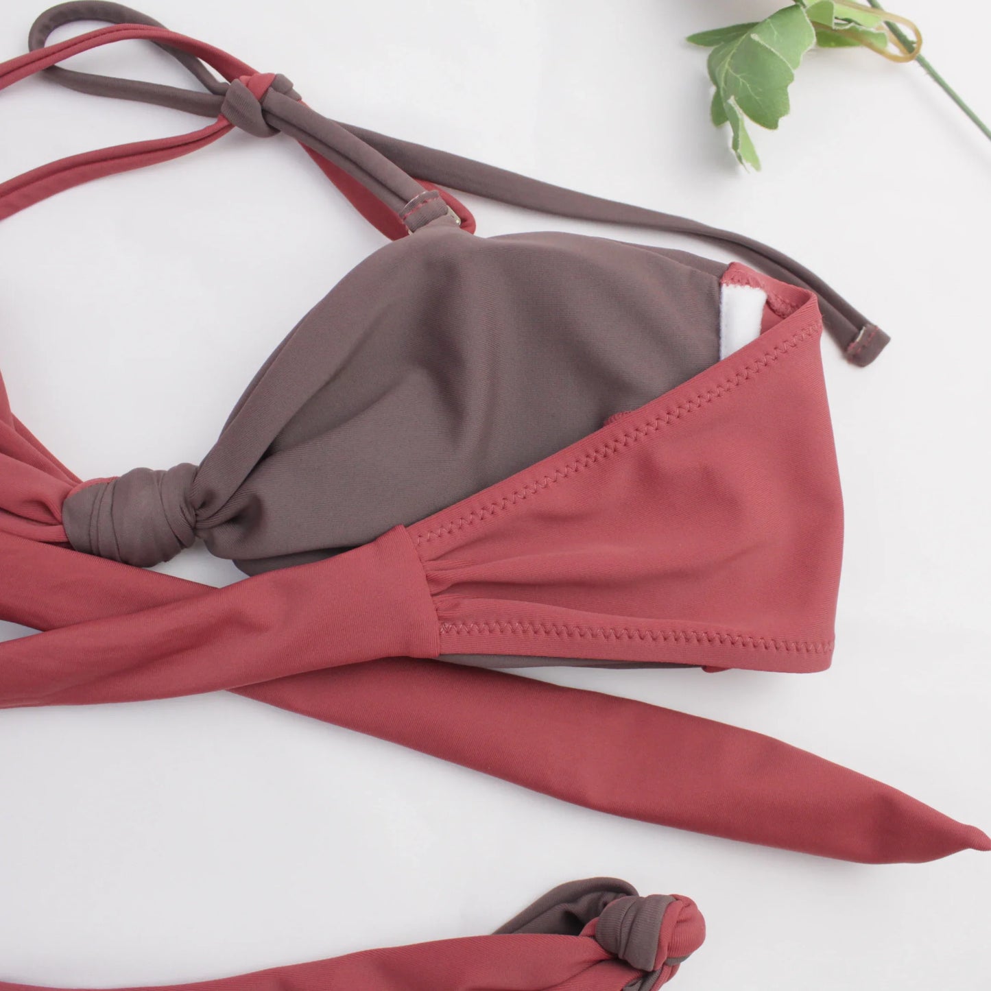 Geelal Color Block 2pc Bikini -Reversible