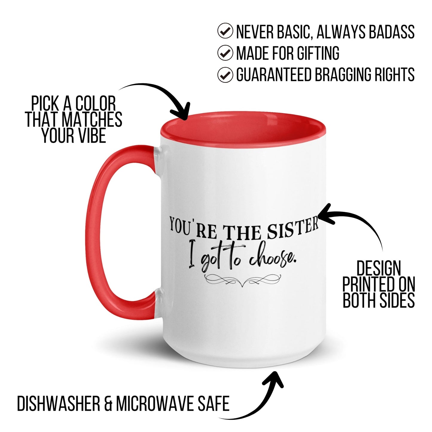You're the Sister I Got to Choose Mug