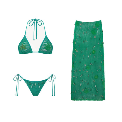 Tropical Sally Three-Piece Swimsuit