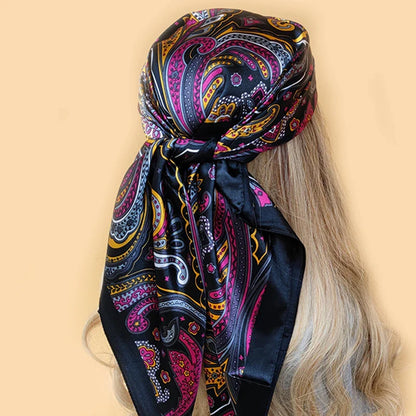 Multi Color Floral Head Scarf