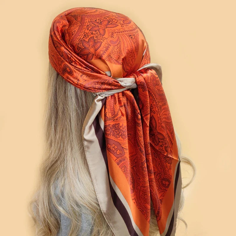 Multi Color Floral Head Scarf