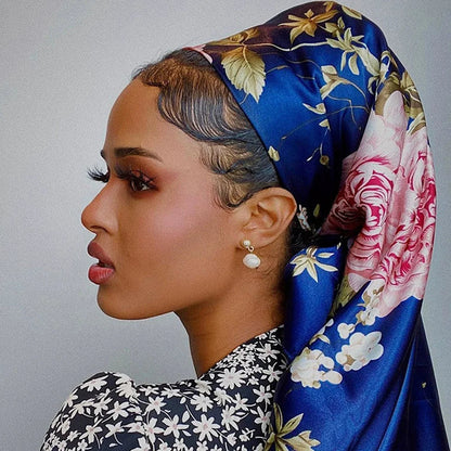 Multi Color Floral Head Scarf
