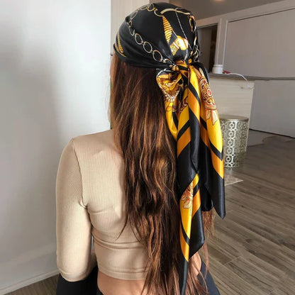 Multi Color Floral Head Scarf