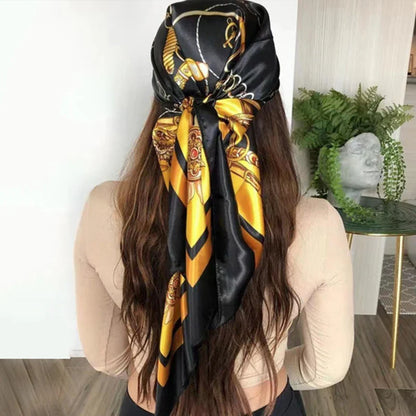 Multi Color Floral Head Scarf