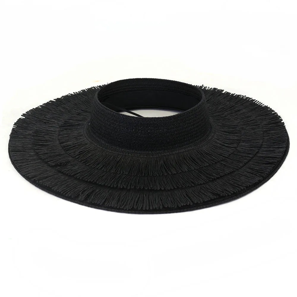 Empty Top Straw Sun Hat