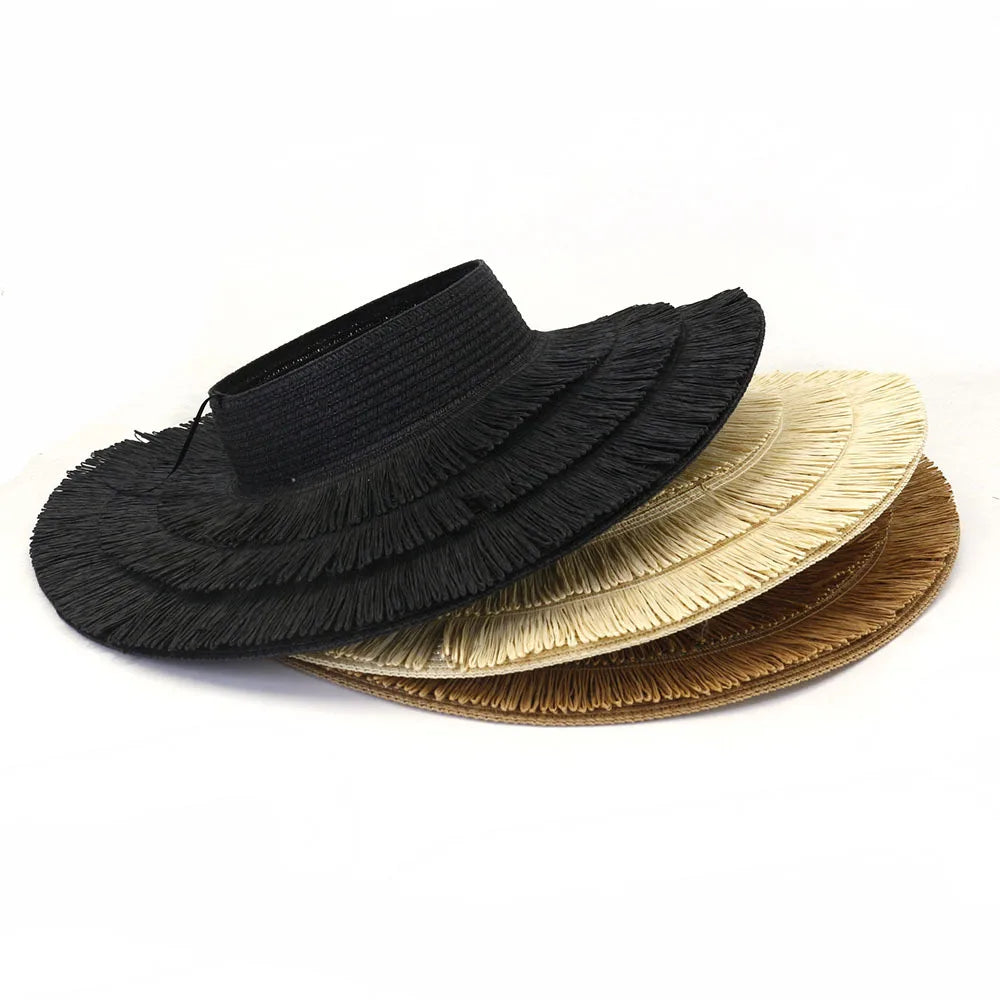 Empty Top Straw Sun Hat