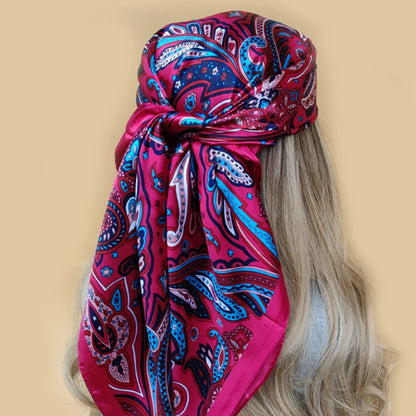 Multi Color Floral Head Scarf