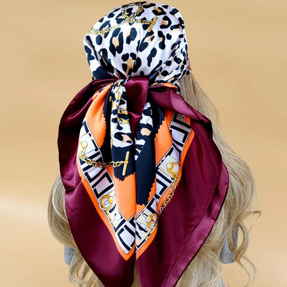 Multi Color Floral Head Scarf
