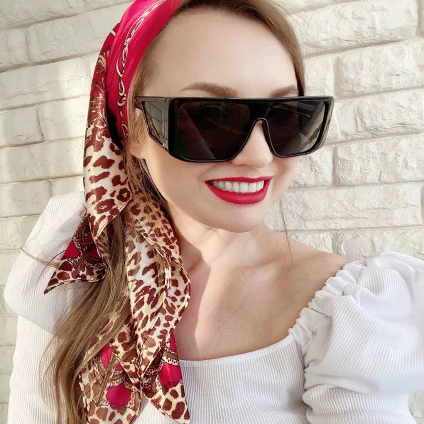 Multi Color Floral Head Scarf