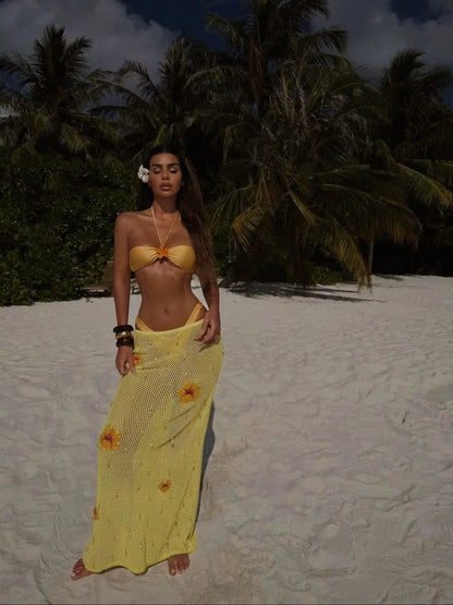 Tropical Sally Three-Piece Swimsuit