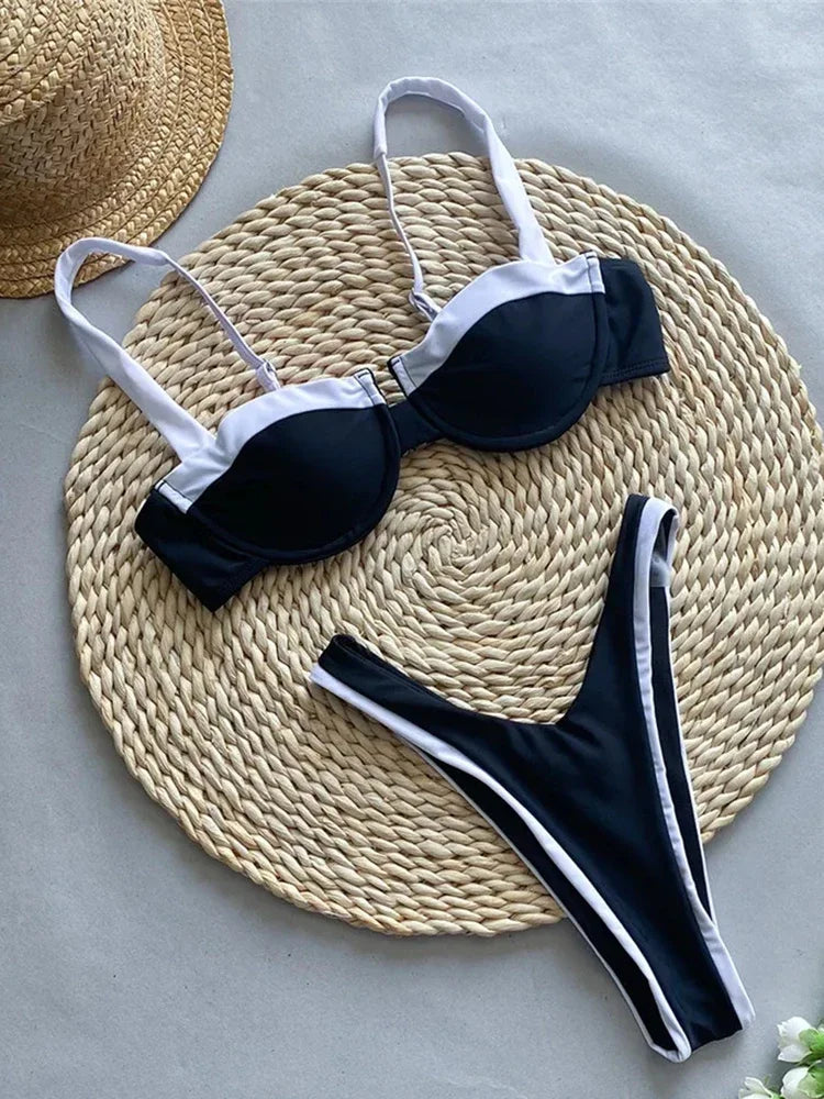 Mira Peak-a-Boo Thong 2-Piece Bikini