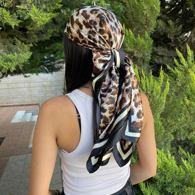 Multi Color Floral Head Scarf
