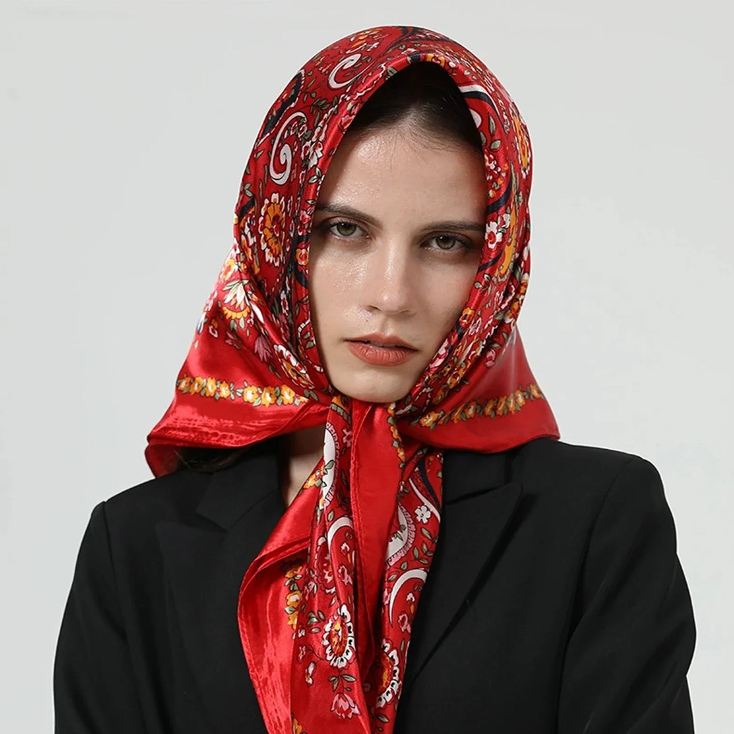 Multi Color Floral Head Scarf