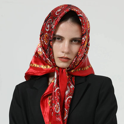 Multi Color Floral Head Scarf
