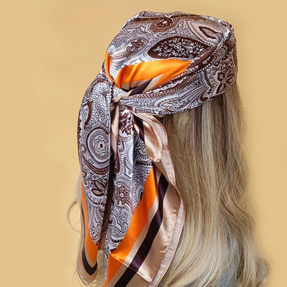 Multi Color Floral Head Scarf