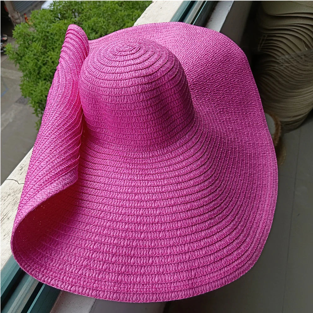 Empty Top Straw Sun Hat