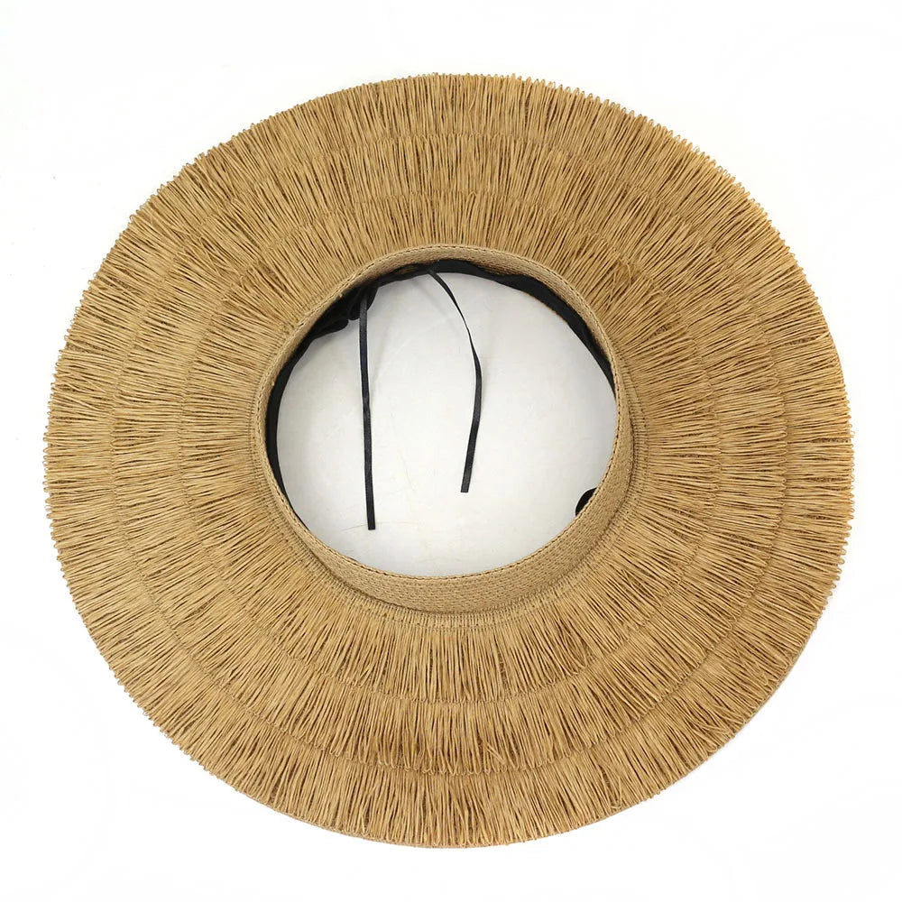 Empty Top Straw Sun Hat