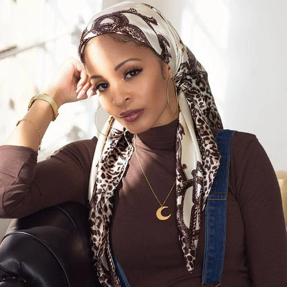 Multi Color Floral Head Scarf