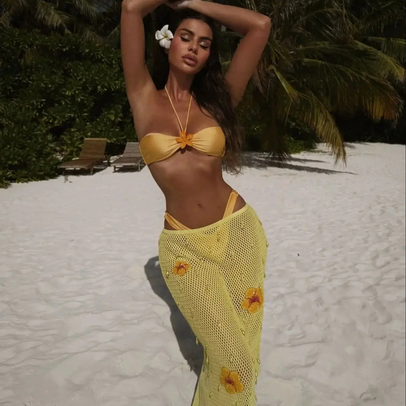 Tropical Sally Three-Piece Swimsuit