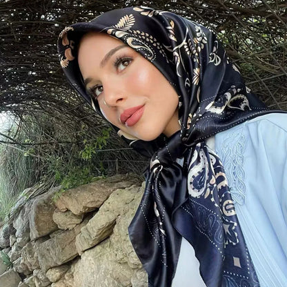 Multi Color Floral Head Scarf