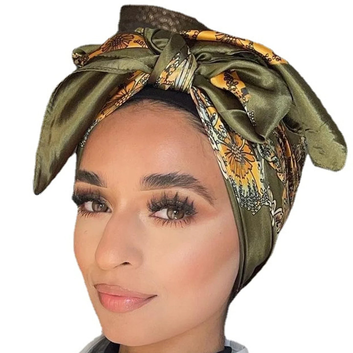 Multi Color Floral Head Scarf