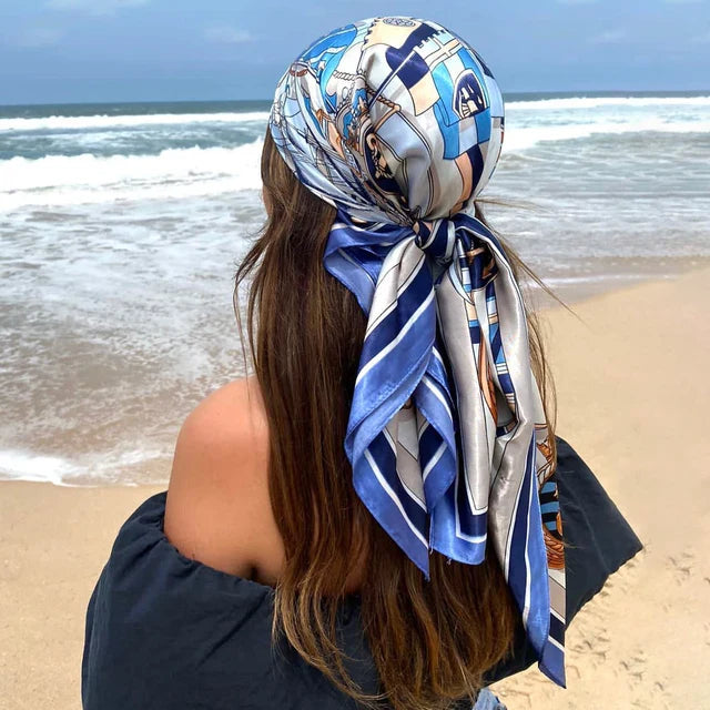 Multi Color Floral Head Scarf
