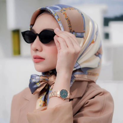 Multi Color Floral Head Scarf