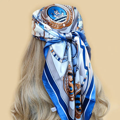 Multi Color Floral Head Scarf