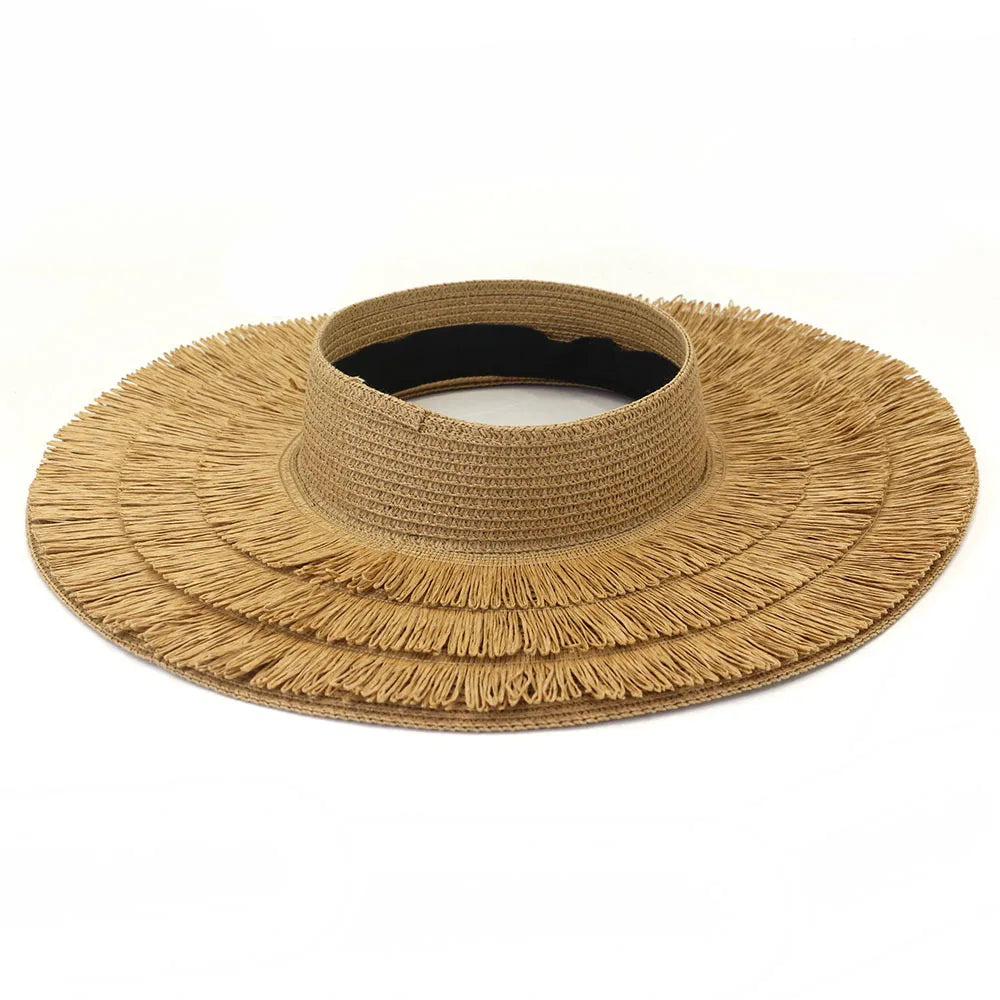 Empty Top Straw Sun Hat