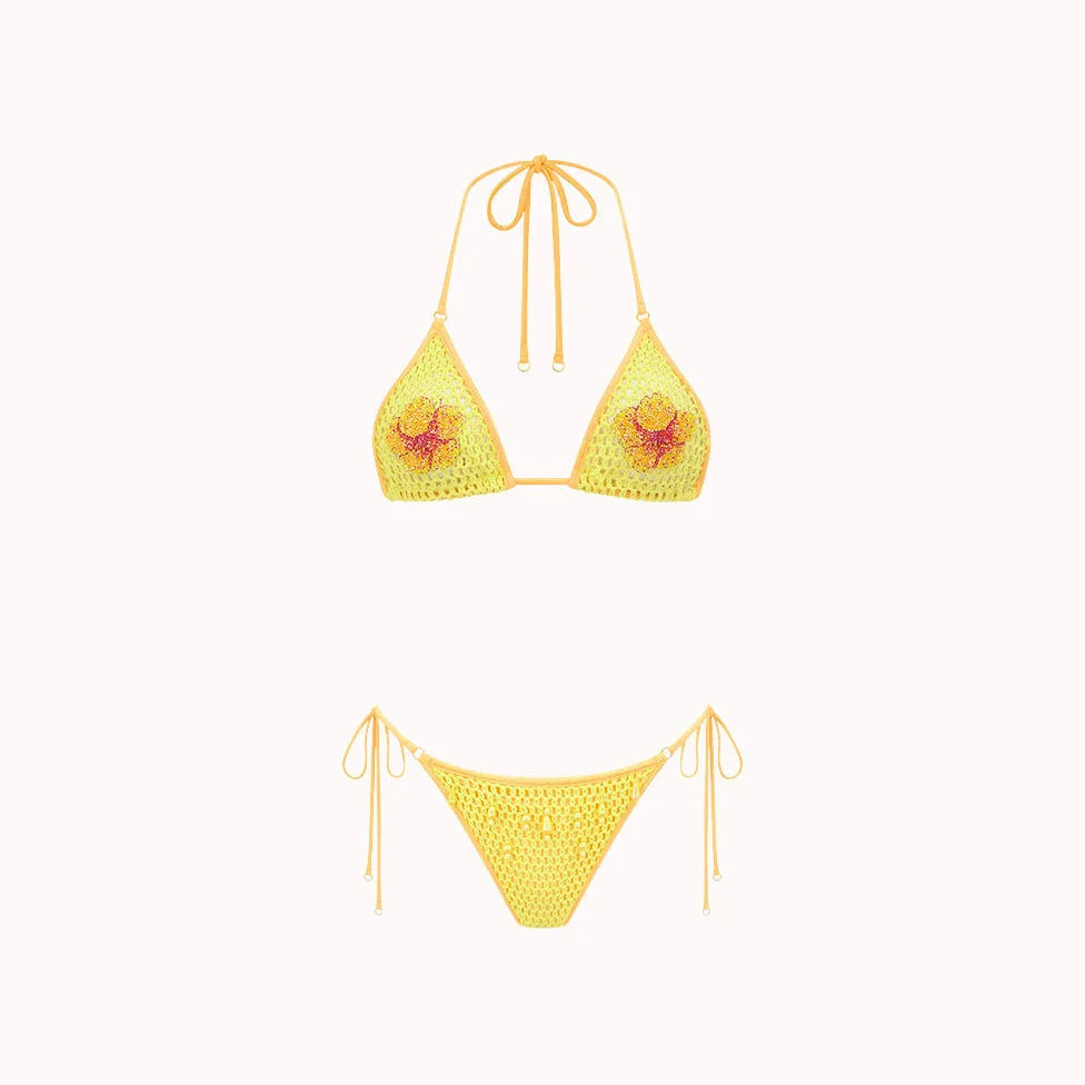 Tropical Sally Three-Piece Swimsuit