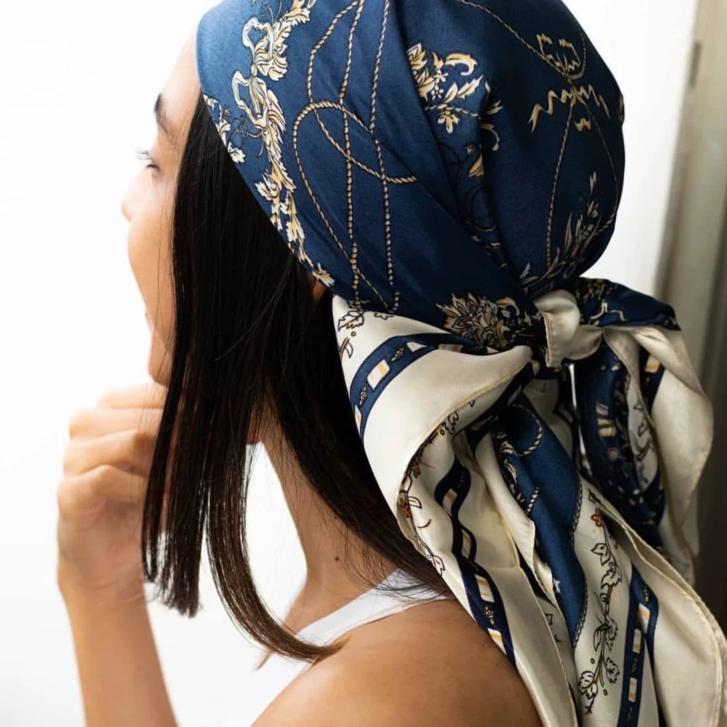 Multi Color Floral Head Scarf