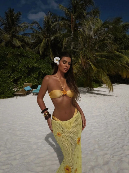 Tropical Sally Three-Piece Swimsuit