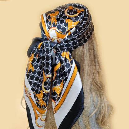 Multi Color Floral Head Scarf
