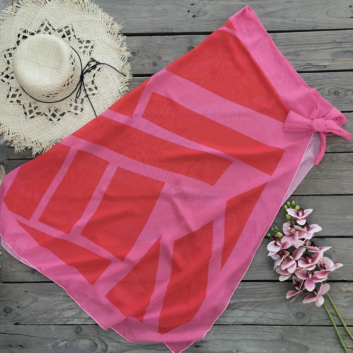 Long Sleeve UV Protection Swimsuit w/Wrap