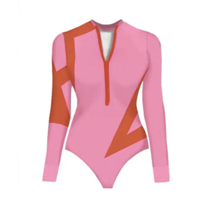 Long Sleeve UV Protection Swimsuit w/Wrap