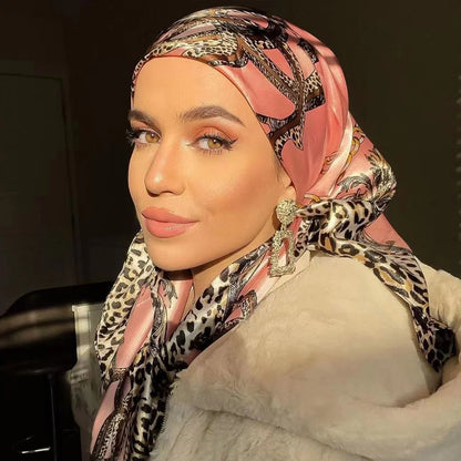 Multi Color Floral Head Scarf