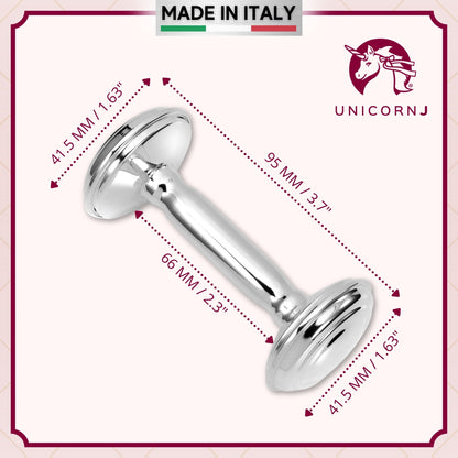 Sterling Silver Keepsake Baby Rattle Barbell Made in Italy