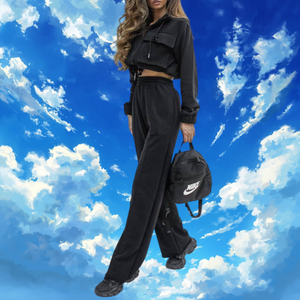 Black Jersey vibes sweatsuit