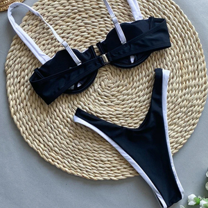 Mira Peak-a-Boo Thong 2-Piece Bikini
