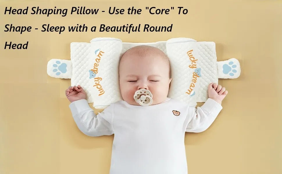 Adjustable Baby Head Shaping Pillow - Organic Cotton