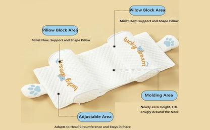 Adjustable Baby Head Shaping Pillow - Organic Cotton
